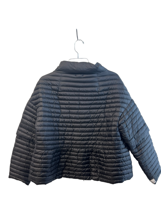 MaxMara Size L Black Polyamide Reversable Sleeve Application Quilted Jacket Black / L