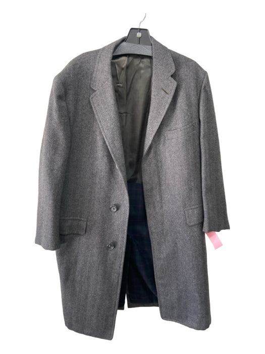Cricket Size Est 36 Dark Gray Wool Blend Herringbone Overcoat Men's Jacket Est 36