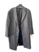 Cricket Size Est 36 Dark Gray Wool Blend Herringbone Overcoat Men's Jacket Est 36