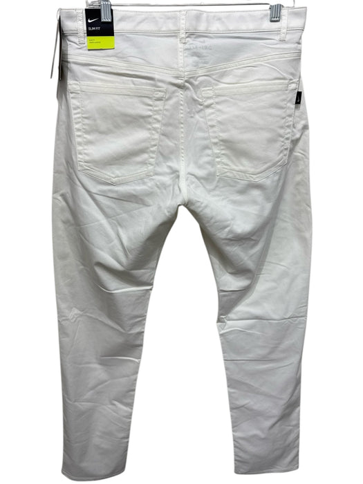Nike NWT Size 32 White Cotton Blend Solid Zip Fly Men's Pants White / 32