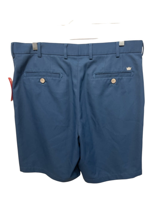 Peter Millar Size 34 Blue Synthetic Solid Khakis Men's Shorts Blue / 34
