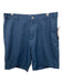 Peter Millar Size 34 Blue Synthetic Solid Khakis Men's Shorts Blue / 34