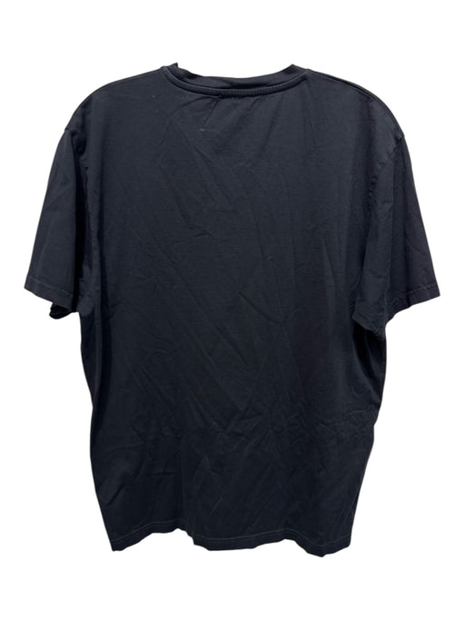 Sunspel Size XL Black Cotton Solid T shirt Crew Men's Short Sleeve Black / XL