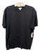 Sunspel Size XL Black Cotton Solid T shirt Crew Men's Short Sleeve Black / XL
