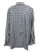 Peter Millar Size XL Blue & Tan Cotton Plaid Button up Men's Long Sleeve Shirt Blue & Tan / XL