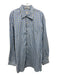 Peter Millar Size XXL Blue & Gray Cotton Plaid Button up Men's Long Sleeve Shirt Blue & Gray / XXL