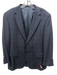 Ravazzolo Navy Wool Plaid 2 Button Men's Blazer Navy / 52