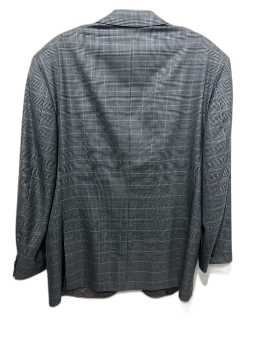 Ravazzolo Gray Wool Plaid 2 Button Men's Blazer Gray / 52