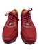 Bally Shoe Size 11 Like New Red Leather & Suede Solid Sneaker Men's Shoes Red / 11