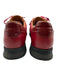 Bally Shoe Size 11 Like New Red Leather & Suede Solid Sneaker Men's Shoes Red / 11