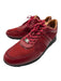 Bally Shoe Size 11 Like New Red Leather & Suede Solid Sneaker Men's Shoes Red / 11