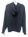 Alo Size Est M Black Cotton Blend Solid Hoodie Men's Jacket Black / Est M