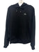 Alo Size Est M Black Cotton Blend Solid Hoodie Men's Jacket Black / Est M