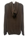 Alo Size M Brown Cotton Blend Solid Hoodie Men's Jacket Brown / M