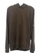 Alo Size M Brown Cotton Blend Solid Hoodie Men's Jacket Brown / M