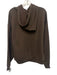 Alo Size Est M Brown Cotton Blend Solid Hoodie Men's Jacket Brown / Est M