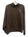 Alo Size Est M Brown Cotton Blend Solid Hoodie Men's Jacket Brown / Est M