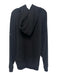 Alo Size Est M Black Cotton Blend Solid Athletic Hoodie Men's Jacket Black / Est M