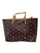 Etro Brown & Multi Leather Shoulder eyelet All Over Print Bag Brown & Multi