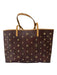 Etro Brown & Multi Leather Shoulder eyelet All Over Print Bag Brown & Multi