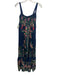 Farm Rio Size P / XS Blue, Green, Multi Viscose Palm Frond Print Maxi Dress Blue, Green, Multi / P / XS