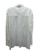 ATM Size M White Nylon Blend Lace Button Down Button Down Top White / M