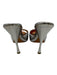 Giuseppe Zanotti Design Shoe Size 37 Silver Leather Upper Metallic Mule Sandals Silver / 37