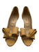 Valentino Garavani Shoe Size 36.5 Beige Leather Upper Patent Bow Detail Pumps Beige / 36.5