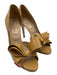Valentino Garavani Shoe Size 36.5 Beige Leather Upper Patent Bow Detail Pumps Beige / 36.5