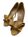 Valentino Garavani Shoe Size 36.5 Beige Leather Upper Patent Bow Detail Pumps Beige / 36.5