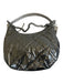 MZ Wallace Silver Synthetic Zip Close Metallic Quilted Crossbody Bag Silver / S