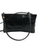 Whiting & Davis Black Crossbody Zip Close Metal Mesh Bag Black