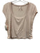 FP Movement Size M Light Pink Poly Blend Sleeveless Boat Neck Button Closure Top Light Pink / M