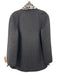 St John Size S Black & Grey Wool & Angora Open Front Wide Sleeve Leopard Coat Black & Grey / S
