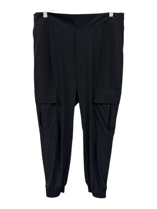 Athleta Size 12 Black Poly Blend Pockets Athletic Pants Black / 12
