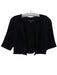 Carmen Marc Valvo Size 6 Black Wool Short Sleeve Bolero Top Black / 6