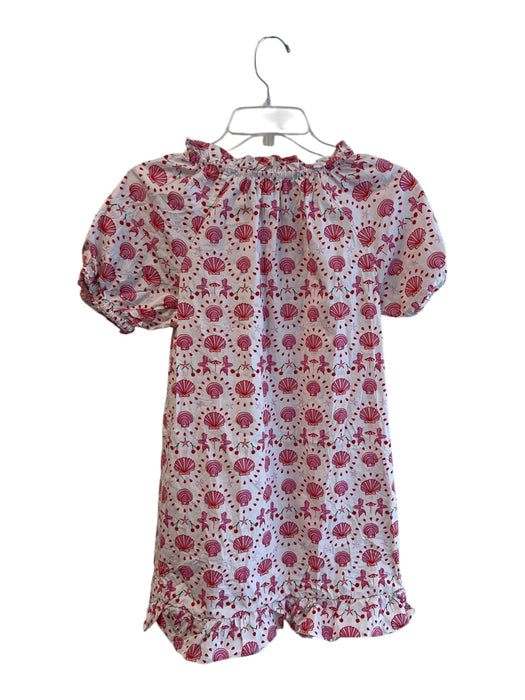 Hill House Size XS White Red & Pink Cotton Balloon Sleeve Seashell Print Dress White Red & Pink / XS