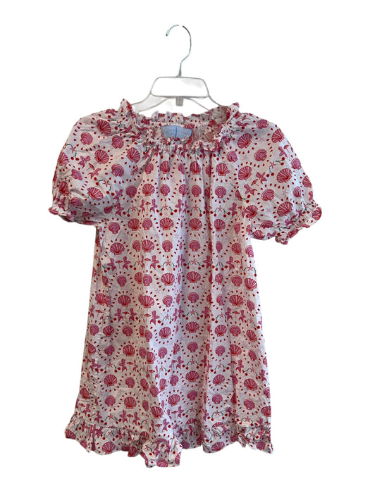 Hill House Size XS White Red & Pink Cotton Balloon Sleeve Seashell Print Dress White Red & Pink / XS