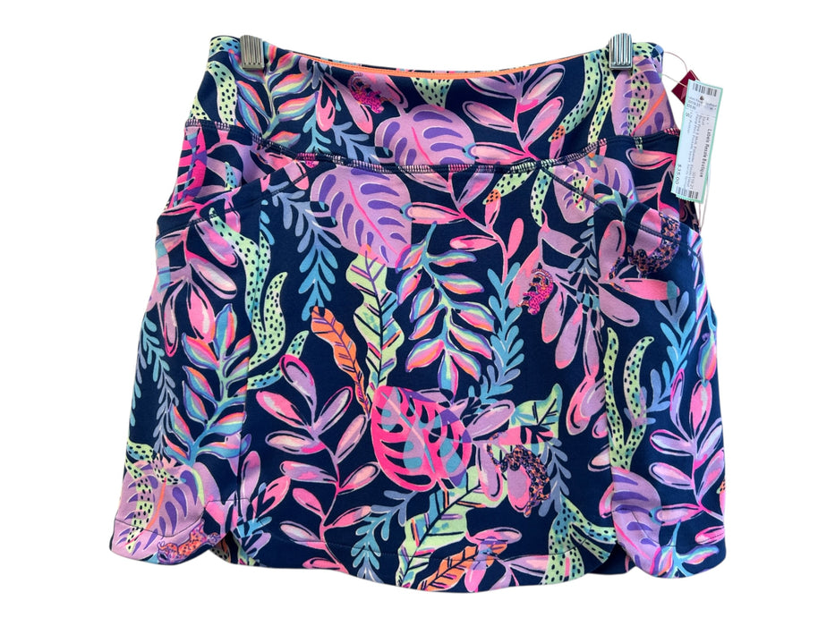 Lily Pulitzer Size S Blue Pink & Multi Polyester Elastic Waist Pockets Skirt Blue Pink & Multi / S