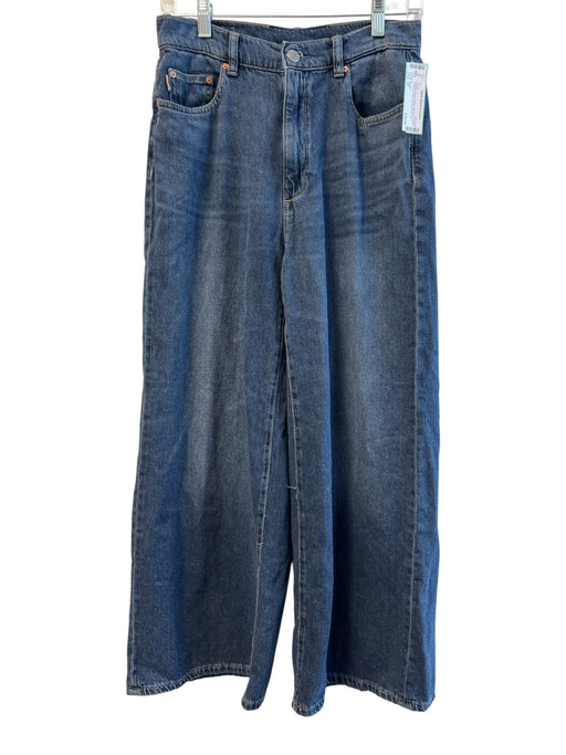 DL1961 Size 27 Medium Wash Cotton High Rise Zip Fly 5 Pocket Wide Leg Jeans Medium Wash / 27