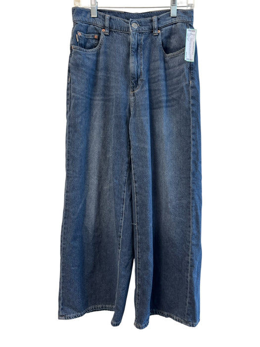 DL1961 Size 27 Medium Wash Cotton High Rise Zip Fly 5 Pocket Wide Leg Jeans Medium Wash / 27