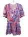 Amanda Uprichard Size XS Purple Pink & Blue Polyester Chiffon Mini Dress Purple Pink & Blue / XS