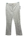 Veronica Beard Size 0 Ecru Cotton Blend Zip & Button Flare Cropped Pants Ecru / 0