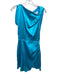 Amanda Uprichard Size XS Aqua Blue Silk Sleeveless Mini twist strap Dress Aqua Blue / XS