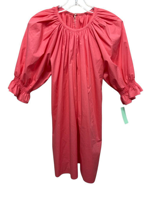 Monica Nera Size XS coral No Fabric Tag Keyhole Back Puff Sleeve Dress coral / XS