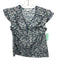 Veronica Beard Size 2 Blue & White Cotton Sleeveless V Neck Printed Top Blue & White / 2