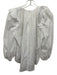 Secular Size XS White Cotton Zip Back Crepe Smocked Detail Top White / XS