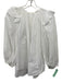 Secular Size XS White Cotton Zip Back Crepe Smocked Detail Top White / XS
