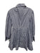 Tanya Taylor Size 0 Navy & white Cotton Striped 1/4 Button Mini Collared Dress Navy & white / 0