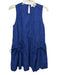 Sea New York Size XS Navy Cotton Keyhole Back Sleeveless Mini Textured Dress Navy / XS